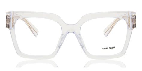 miu clear glasses.